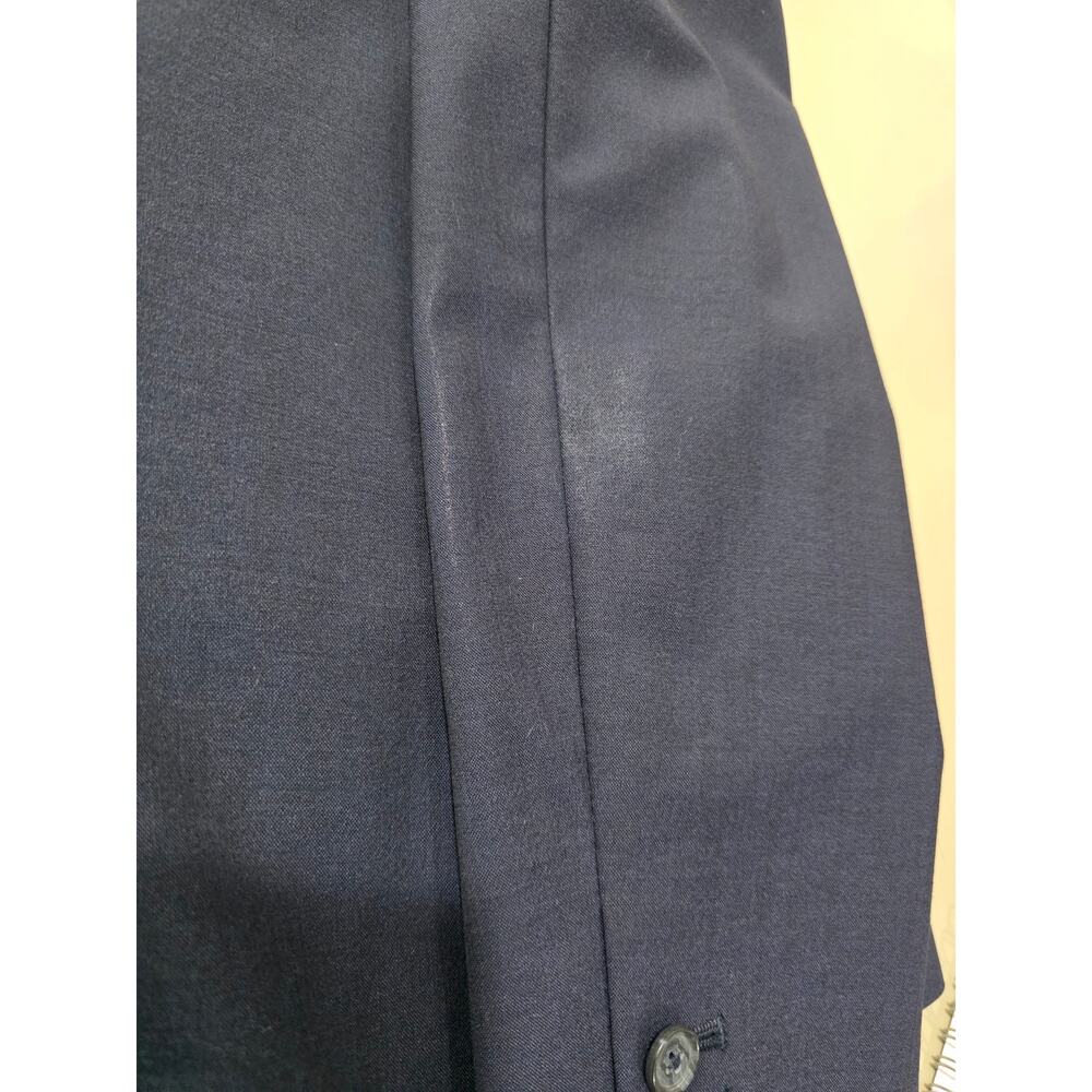 Banana Republic navy blue wool 2 button blazer suit jacket - 8 career corpcore - Picture 8 of 8